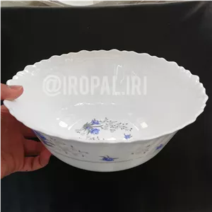 کاسه سالاد کاسه بزرگ ارکوپال پارس اپال رومانتیک کد120طرح120 آرکوپال گل آبی 
