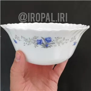 کاسه آبگوشت خوری ارکوپال پارس اپال رومانتیک کد120طرح120 آرکوپال گل آبی 