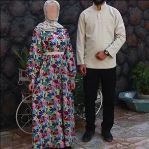 ست لباس دونفره زن و شوهری پیراهن مردانه و پیراهن زنانه اختصاصی زیگزاگ  کد 140