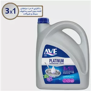 مایع ظرفشویی اوه مدل Platinum رایحه لوندر نعنا وزن 3750 گرم