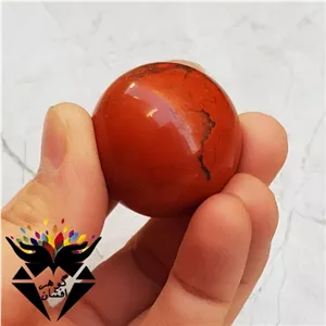 گوی سنگی جاسپر قرمز اصل H1006
