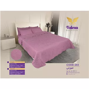سرویس لحاف گلدوزی چهار فصل یک نفره فالنا کد 203 