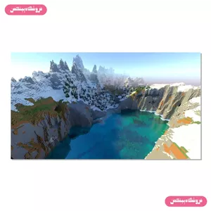 پوستر چسب دار پینکمن طرح بازی ماینکرفت 2026 Minecraft 2026 44 Jm