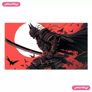 پوستر چسب دار پینکمن طرح بتمن سامورایی Samurai Batman 22 Jm