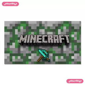 پوستر چسب دار پینکمن طرح بازی ماینکرفت آیکون Minecraft Icon 10 Jm