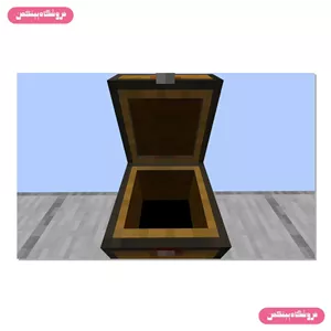 پوستر چسب دار پینکمن طرح بازی ماینکرفت صندوقچه Minecraft Chest 17 Jm