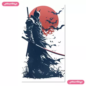 پوستر چسب دار پینکمن طرح بتمن سامورایی Samurai Batman 21 Jm