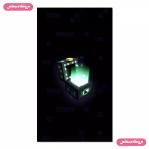 پوستر چسب دار پینکمن طرح بازی ماینکرفت صندوقچه Minecraft Chest 14 Jm