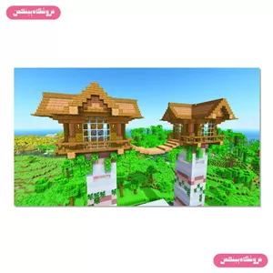 پوستر چسب دار پینکمن طرح بازی ماینکرفت گالم Minecraft Golem 18 Jm