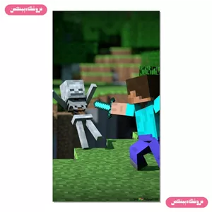 پوستر چسب دار پینکمن طرح بازی ماینکرفت استیو Minecraft Steve 13 Jm