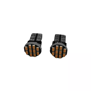 لامپ چراغ پلاک خودرو آراکس یدک مدل AY-5168 بسته 2 عددی نور نارنجی LED 12V 1.5W