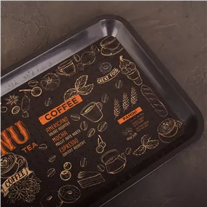 سینی بدون دسته مهروز طرح menu سایز 1636 سانتی متر ارسال پس کرایه 