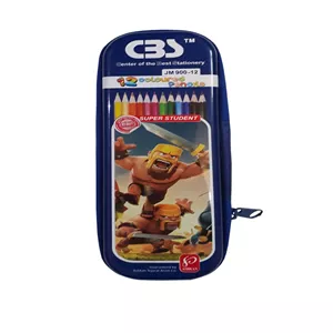 مداد رنگی 12 رنگ سی بی اس مدل 920 فلزی HB 20x5x3 سانتیمتر