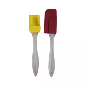 ست لیسک و قلمو آشپزی سیلیکونی 2 عددی - شیشه، 25×15×1 سانتیمتر، 200 گرم 