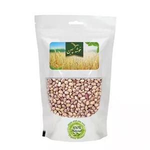 لوبیا چیتی خوشه چین ارگانیک فارس 1000 گرمی در بستهبندی زیپکیپ