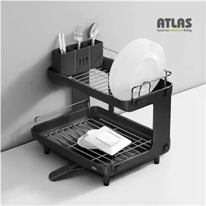 جاظرفی دوطبقه استیل اطلس مدل شقایق کد 453