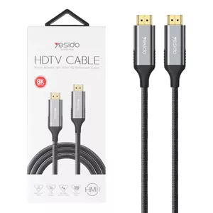 کابل 1.8 متری Yesido HDMI مدل HM11 - مشکی (گارانتی 18 ماه تعویض نیکان همراه)