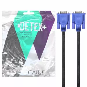 کابل 10 متری DETEX+ VGA 3+4 - مشکی