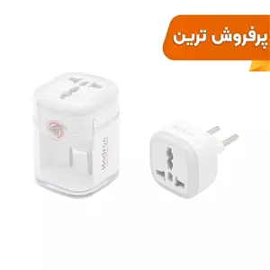 تبدیل برق 3 به 2 هادرون مدل A10-1-سفید (بسته 24 عددی)
