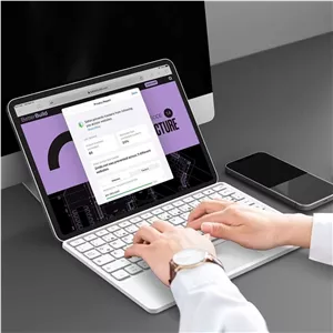 کیبورد و موس بلوتوثی FINTIE با تاچپد کیبورد بیسیم تبلت و موبایل اندروید و iOS