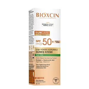 کرم ضدآفتاب رنگی بیوکسین +SPF50 مناسب پوست چرب حجم 50 میلیلیتر