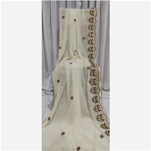 شال و روسری هندی مجلسی ، حاشیه دار ، گلدوزی، زردوزی، سوزن دوزی، پولک دوزی ، بی نظیر 