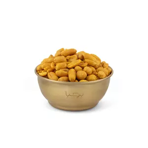 مغز بادام زمینی پوست کنده لعابی