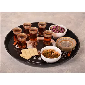 سینی مهروز مدل S-6004-44 طرح Coffee cup ارسال پس کرایه 