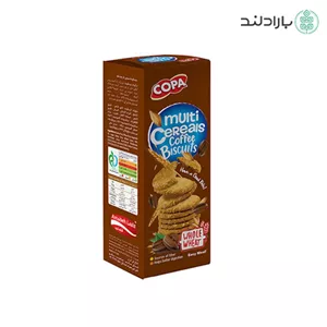 بیسکویت سبوسدار چند غله با طعم قهوه کوپا 150 گرم