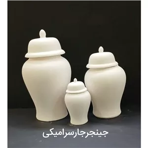 جینجر جار سفالی درجه یک در سه سایز مختلف( ارسال بصورت پس کرایه)
