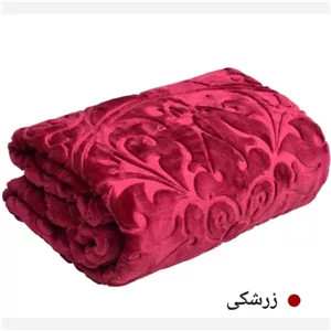 پتوگلبافت نقش برجسته تک رنگ(زرشکی)
