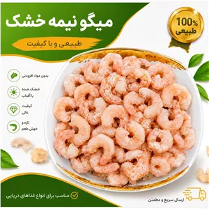 میگو نیمه خشک (500 گرم)