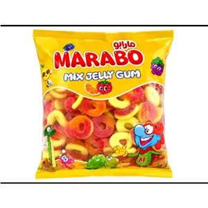 پاستیل ژلاتینی حلقه ای هلو ترش فله (MARABO)مارابو1000 گرمی