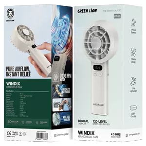 پنکه شارژی دستی گرین لاین Windix