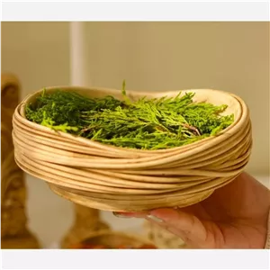 ظرف سبزه از ست هفتسین مدل چوبینه 