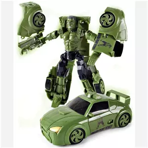 اکشن فیگور تبدیل شونده به ماشین هالک گرین مدل Gripix HULK Transformation Car Truck