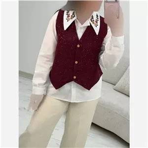 وست و شومیز ستایش شومیز داکرون وست شانتون فری سایز 38 تا 46