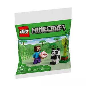 لگو 35 تکه سری Minecraft مدل Steve and Baby Panda کد 30672
