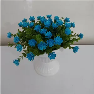 گلدان پایه دار شکوفه آبی