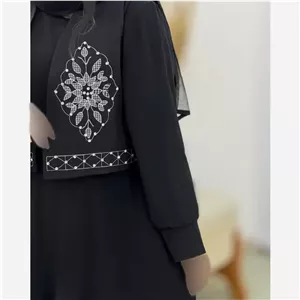 ست پیراهن و جلیقه زنانه پریزاد جنس بوگاتی و مازراتی سایز فری 38 تا 46