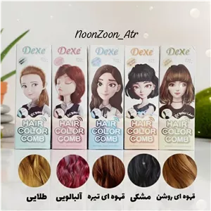 شامپو رنگ موی فوم دار شانه دار دکسی Dexe (12883)