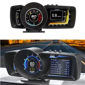 مگا مولتی گیج و دیاگ مدل P4 شیب سنج قطب نما GPS ( پس کرایه )