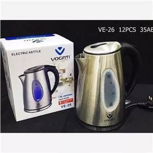 کتری برقی وگاتی VOGATI مدل VE 26 ظرفیت 1.8 لیتر استیل ضد زنگ ارسال رایگان