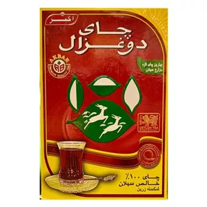 چای سیاه شکسته دوغزال اکبر شیر نشان اصل _ 500 گرم