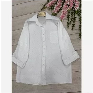 شومیز نگین دار سایز بزرگ جنس پری