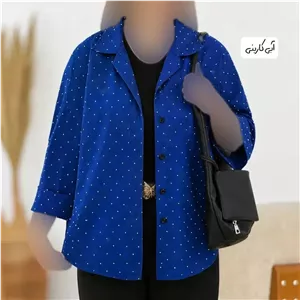 شومیز نگین دار سایز بزرگ جنس پری