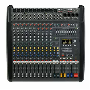 دایناکورد پاور میکسر مدل PM-1000 10 کانال ورودی 24 بیتی استریو 2 موتور افکت 100 افکت پیش تنظیم OLED