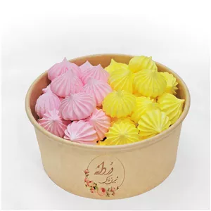 شیرینی مرنگ دردانه طعم موز و توت فرنگی