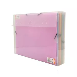 عمده - پاکت کشدار دارA4 رنگ جور مدل بلوط( همراه با جای کارت) سوپربایند کدCF-200 - بسته 10 تایی