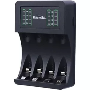 شارژر باتری چهارتایی با کابل تایپ سی برند RAYMAX